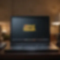 A laptop displaying the Better Call Saul logo with a streaming interface.