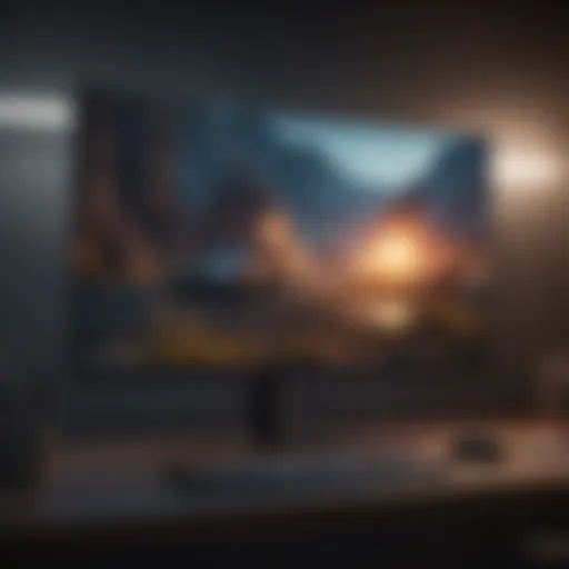 AOC gaming monitor showcasing vibrant visuals