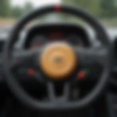 Steering Wheel Technology and Features Close-up of steering wheel technology and features