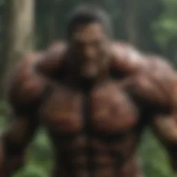 Artistic representation of the Titans in Attack on Titan
