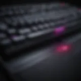 Sleek mechanical keyboard design with RGB lighting