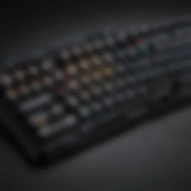 Colorful mechanical gaming keyboard with customizable keys