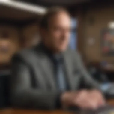 A person browsing a website with various fan sites related to Better Call Saul.