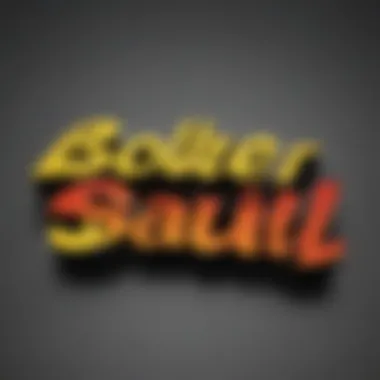 Abstract Artistic Representation of Better Call Saul Logo