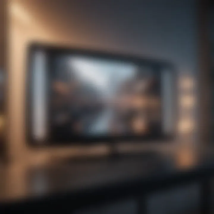 Sleek TV design with futuristic vibe