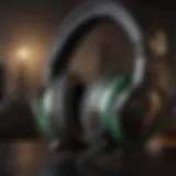 Close-up view of a high-quality gaming headset designed for Xbox One