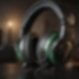 Close-up view of a high-quality gaming headset designed for Xbox One