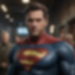 A timeline showcasing the evolution of superhero cinema from its origins