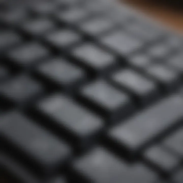 Close-up of laptop keyboard