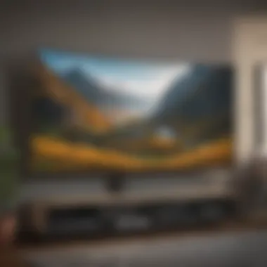 55-inch Curved TV display technology