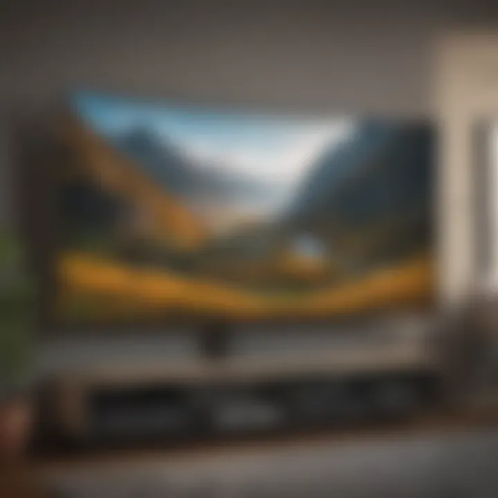 55-inch Curved TV display technology