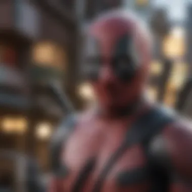 Abstract Illustration of Deadpool's Complex Narrative Timeline