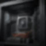 Close-up of powerful Dell gaming PC setup showcasing intricate components