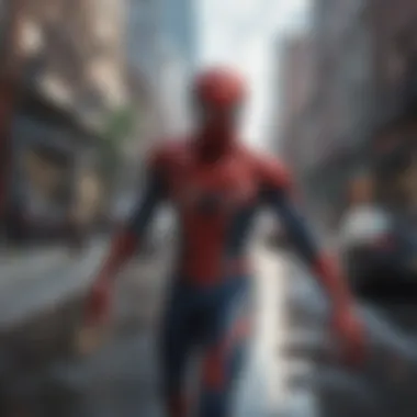 Dynamic web-slinging mechanics in Spiderman game