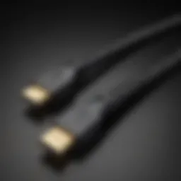 Elegant HDMI Cable Coiled Design