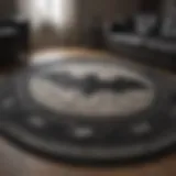 Batman rug showcasing iconic logo