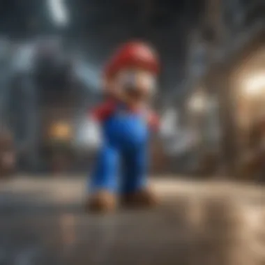 Futuristic visualization of Super Mario All-Stars theme