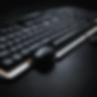 Modern Ergonomic Keyboard with Dynamic Lighting Effects