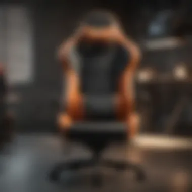 Ergonomic gaming chair design showcasing comfort