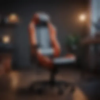 Stylish gaming chair with vibrant colors