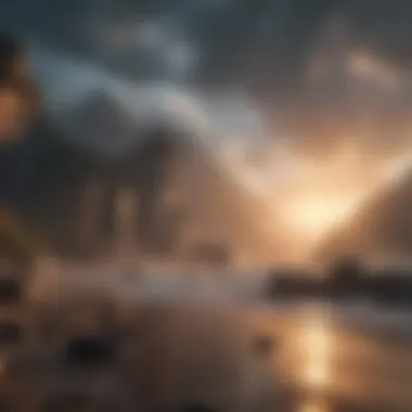 Epic Cinematic Landscape with Dramatic Lighting