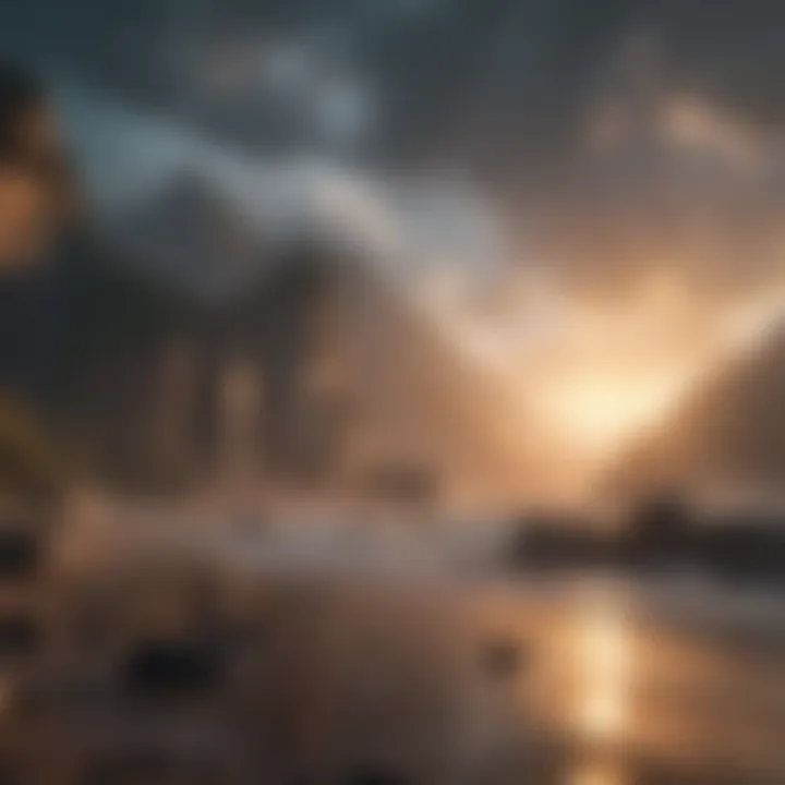 Epic Cinematic Landscape with Dramatic Lighting