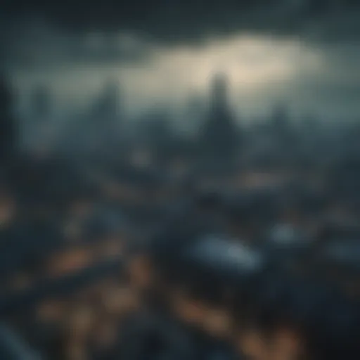 Scenic view of the Midgar skyline representing Final Fantasy VII Remake