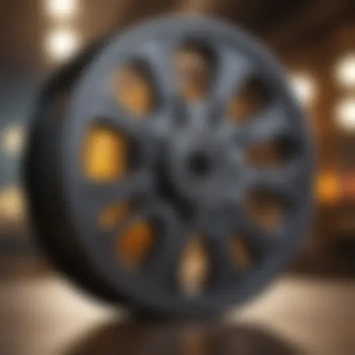 An artistic representation of a film reel symbolizing cinema