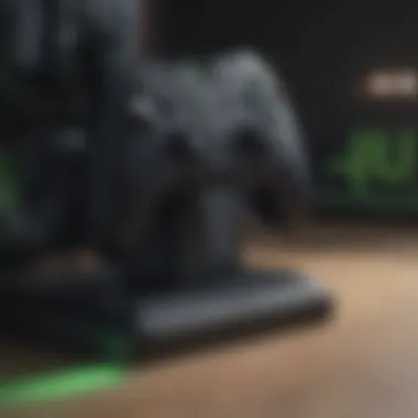 Close-up of Razer Charging Stand Features