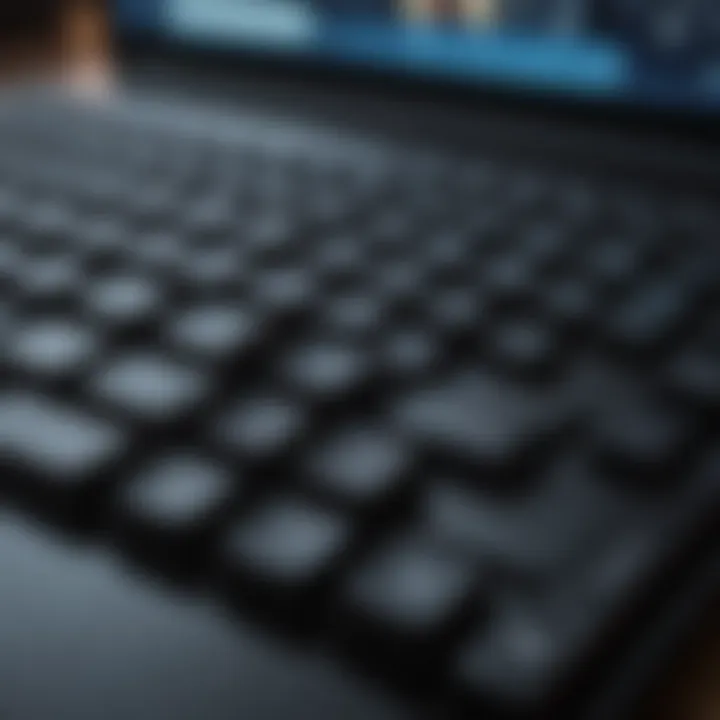 Close-up of Gaming Laptop Keyboard