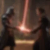 Jedi Knight in Lightsaber Duel