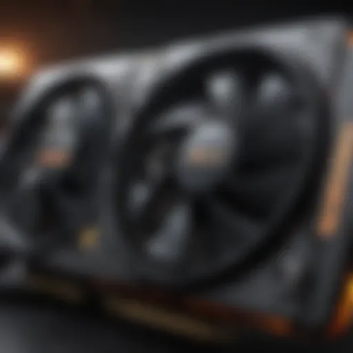 High-performance graphics card showcasing advanced cooling technology