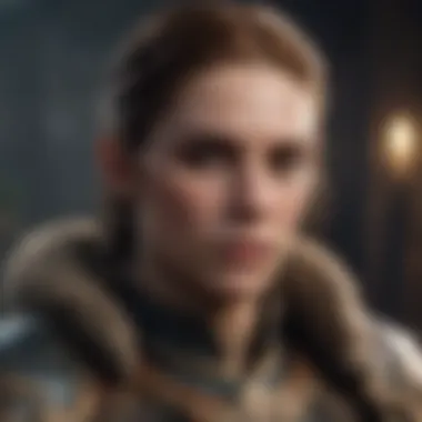 Character Portrait from Elden R A detailed portrayal of a key character from Elden R, highlighting their unique design and features.