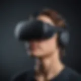 Cutting-edge Oculus headset showcasing sleek design