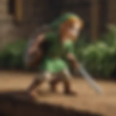 An action-packed moment from The Legend of Zelda: A Link to the Past