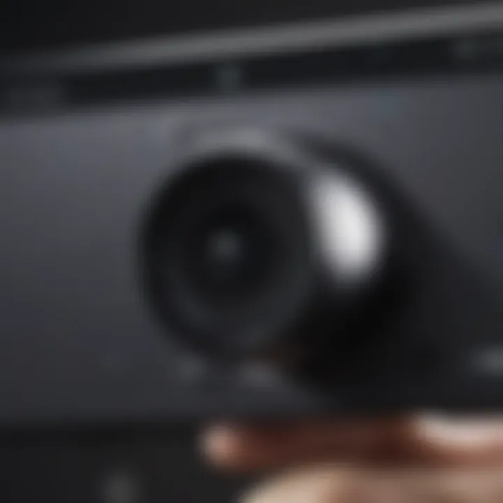 Close-up of PlayStation Camera features and design