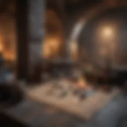 Virtual tabletop interface showcasing a Dungeons and Dragons session