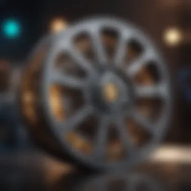 The Art of Storytelling A close-up of a film reel highlighting storytelling elements