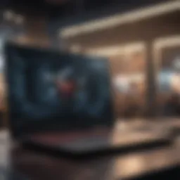 High-performance gaming laptop showcasing sleek design