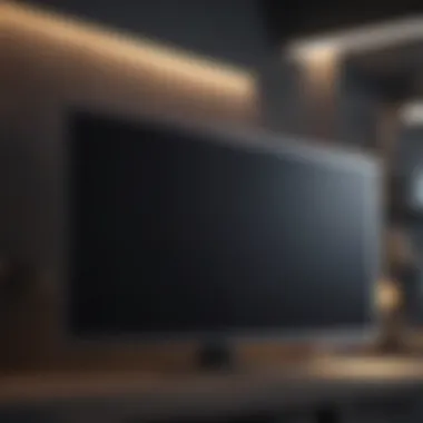 Sleek Bezel Design Ultra-thin bezel design of a modern TV