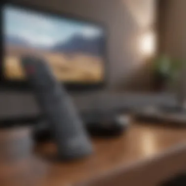 Voice-Activated Remote Control Smart TV remote control with voice command feature