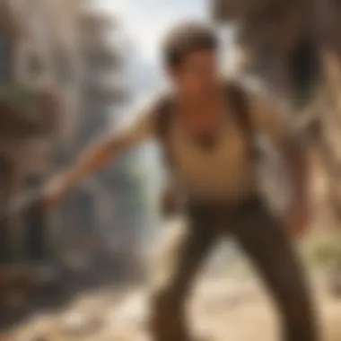 An action-packed scene highlighting the engaging gameplay mechanics of Uncharted on Xbox One.