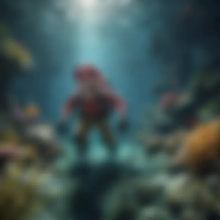 Mario exploring a vibrant underwater world