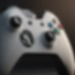 Close-up view of Xbox Design Lab Pro Controller showcasing unique design elements