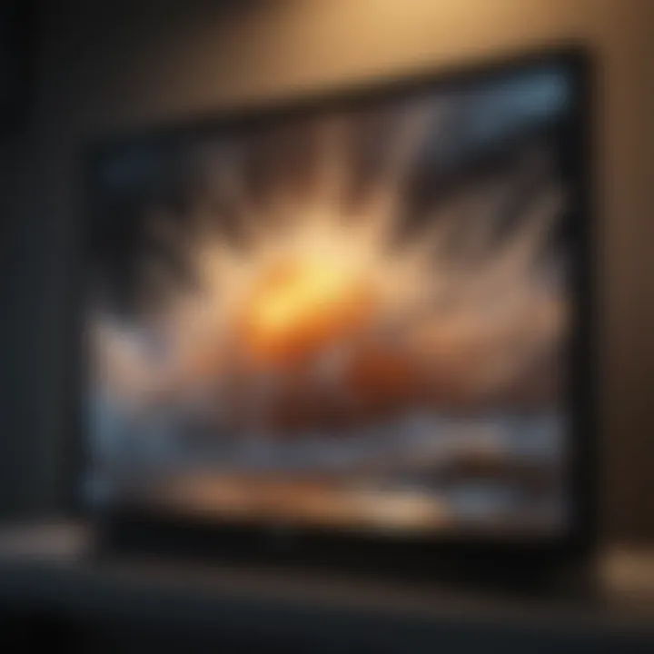 TV screen showcasing fluid motion technology