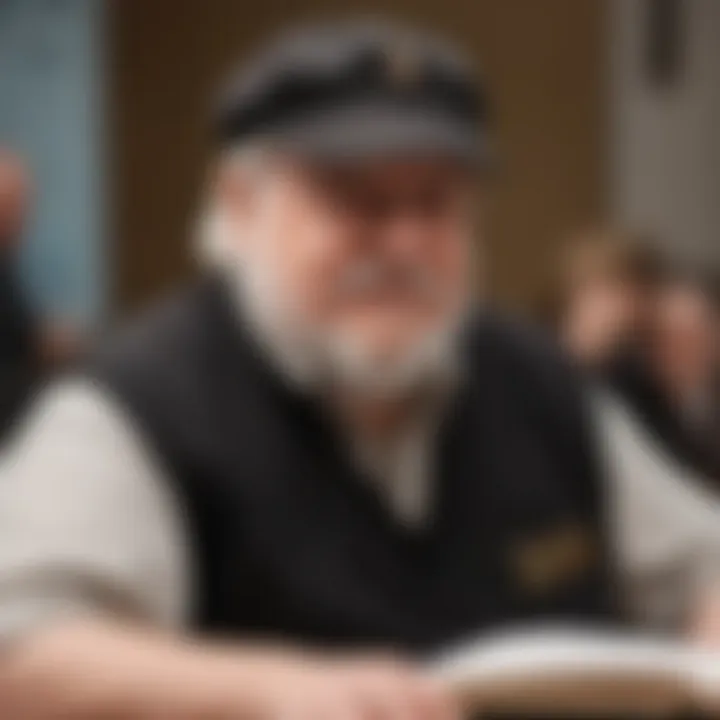 George R. R. Martin at a book signing event