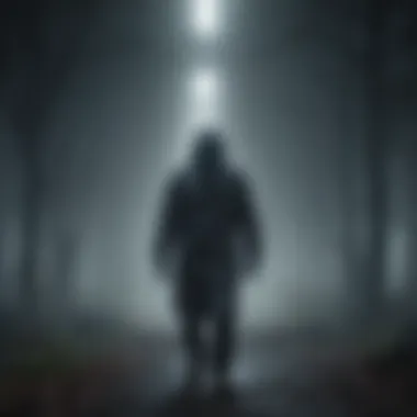 Ghastly Figure Emerging from Ominous Fog