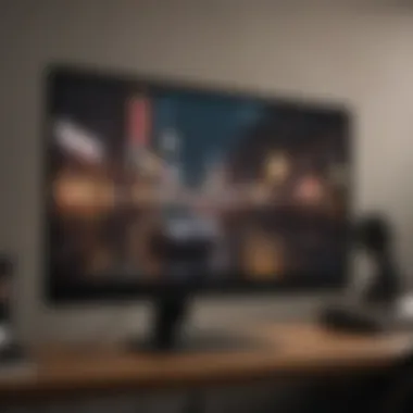 Immersive display of ultrawide monitor