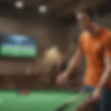 Immersive virtual reality experience in Wii Sports