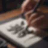 Japanese Calligraphy Brushing Art